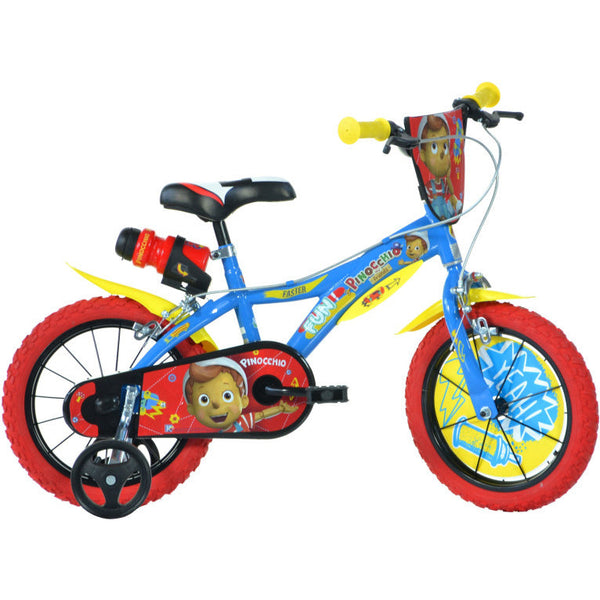 Dino Pinocchio 16 Inch 27 cm Jongens Knijprem Blauw Rood