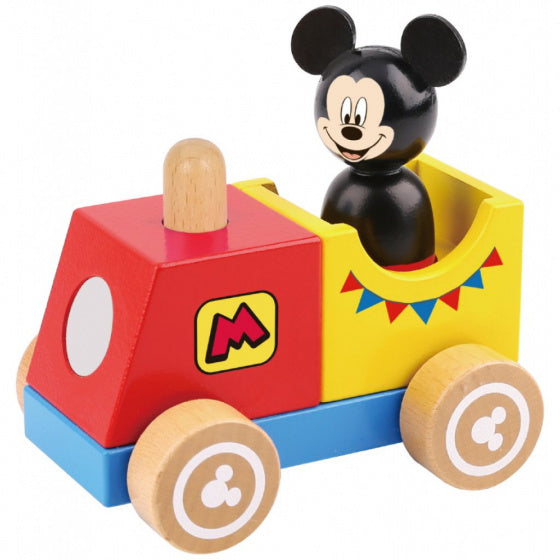 Mickey Mouse Houten Speelgoedtrein 18 maanden 2-delig