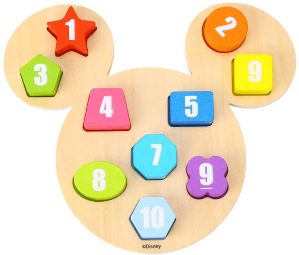 Mickey Mouse Houten Getallenpuzzel 24 maanden 11-delig