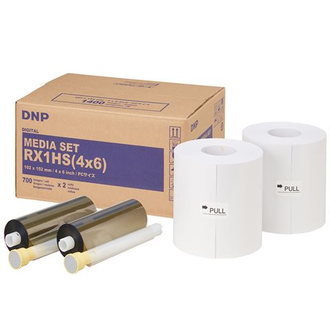 DNP Standaard Papier DSRX1HS-4X6 2 Rol � 700 St. 10x15 voor DS-RX1HS