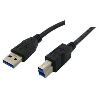 Huismerk USB3.0 A naar USB3.0 B Kabel 2 Meter Zwart