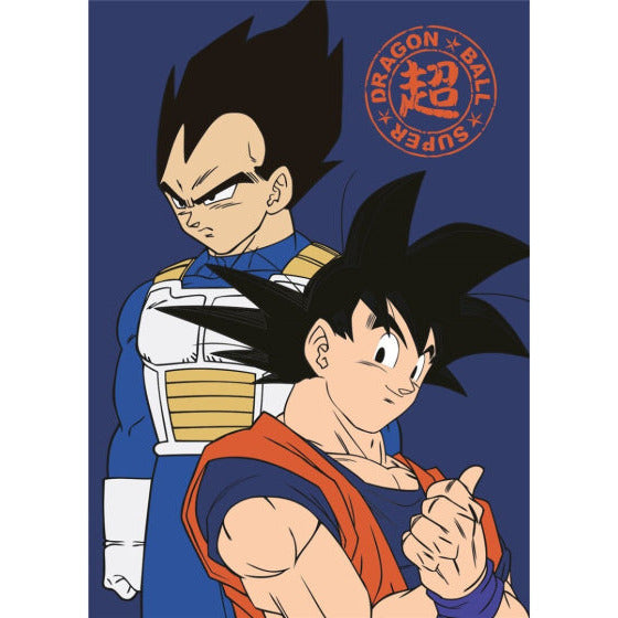 Super Son Goku Y Vegeta Fleecedeken 100 x 140 cm Blauw