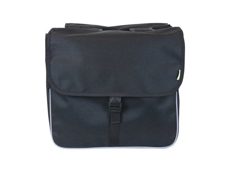 Basic Shopper Dubbele Fietstas 26 Liter Nylon Zwart