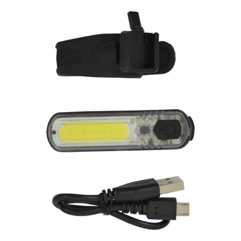 voorlicht COB led USB-oplaadbaar 60 lumen zwart
