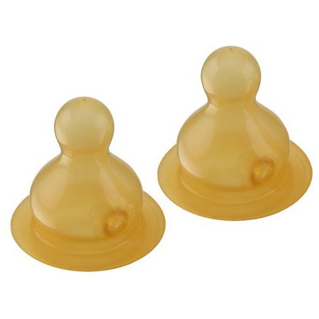 Hevea Speen voor Glazen drinkfles 2x slowflow 0-3mnd