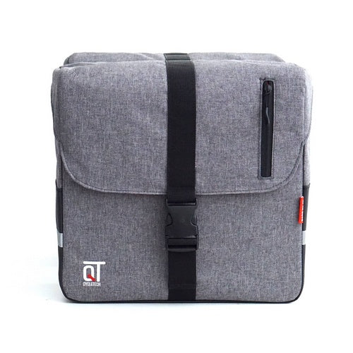 Qt cycle tech pak tas enkel cosmo grijs 14 liter 1003774