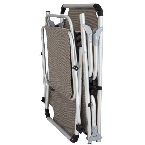 ligbed Pebble Beach 57 x 188 x 30 cm aluminium grijs