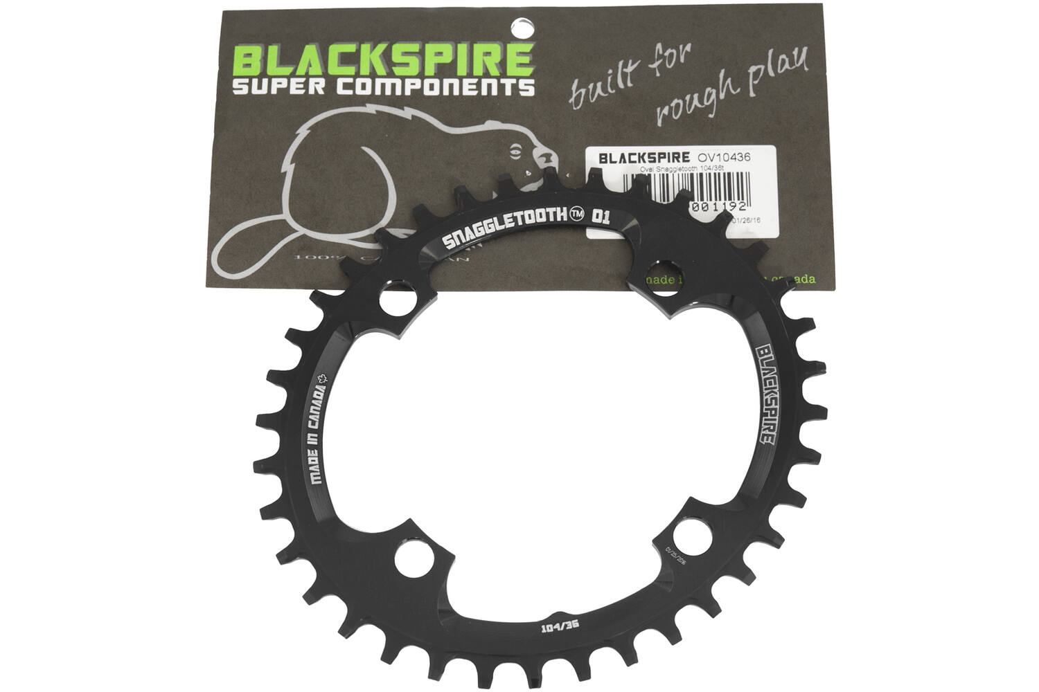 Blackspire - kettingblad snaggletooth ovaal 104 36