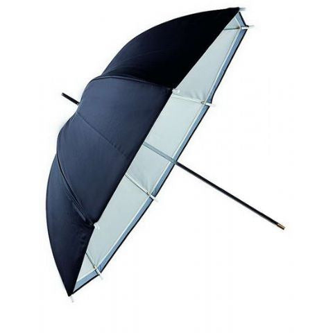 Parapluie Flash Falcon Eyes URN-48TSB1 Blanc Diffus + Housse Noir Argent 122 cm
