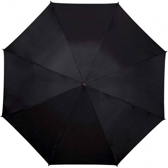 golfparaplu 93 x 120 cm polyester staal zwart