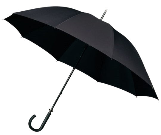 paraplu winddicht 120 cm polyester zwart