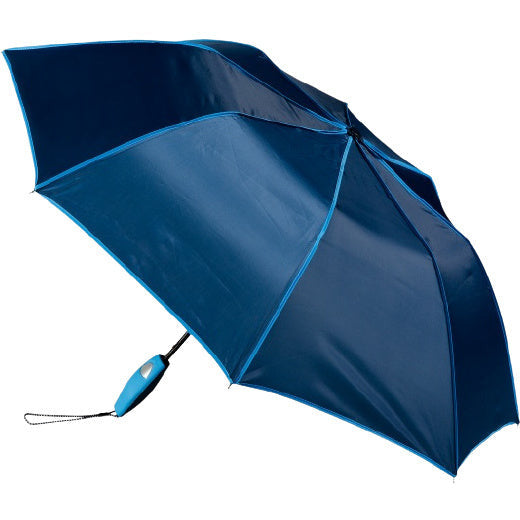 paraplu automatisch 94 cm polyester donkerblauw