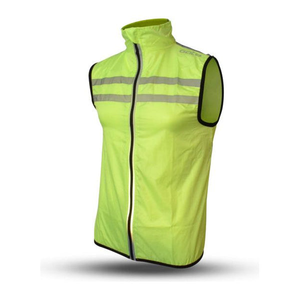 Gato windbreaker mesh vest usb led neon yellow extra small