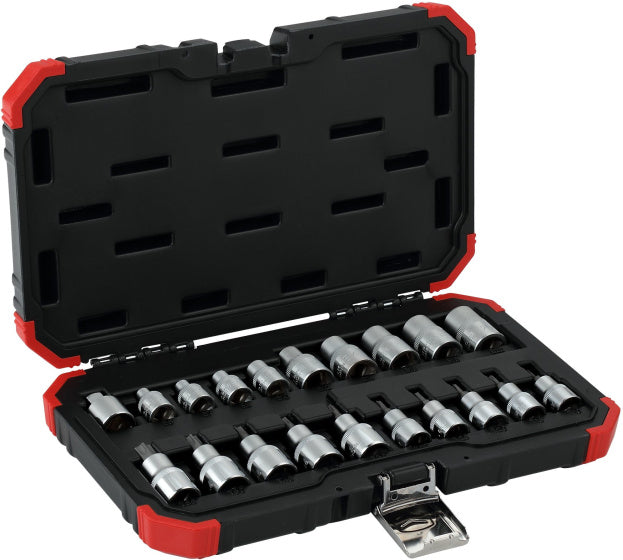 Dopsleutelset 1 2 Inch TX Zilver 20-delig