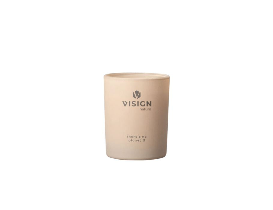 Visign Natuur Geurkaars Glas No Planet B