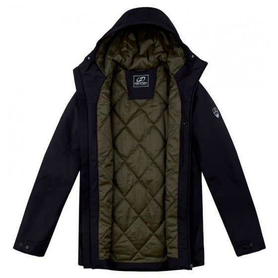 outdoorjas Derk heren polyester antraciet maat XXL