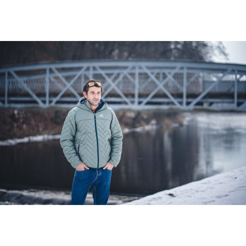 winterjas Tiago heren polyamide grijs maat S