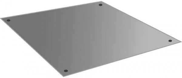 bodemplaat Xpert E132B 60 x 60 cm staal zilver