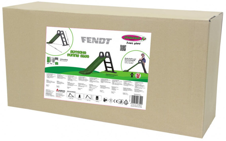 Fendt glijbaan jongens 145 x 59 x 79 cm groen grijs
