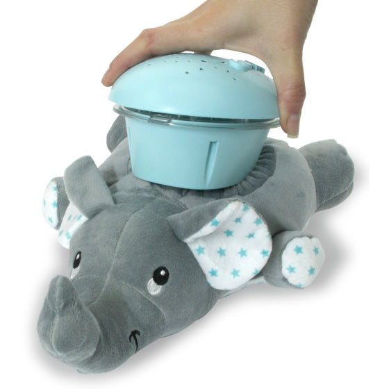 Dreamy Elephant nachtlamp led 32 cm grijs blauw