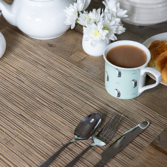 set de table Mix 30 x 45 cm PVC polyester beige