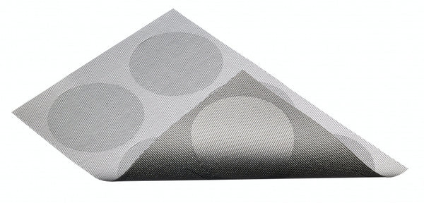 Placemat 30 x 45 cm PVC polyester Zilvergrijs