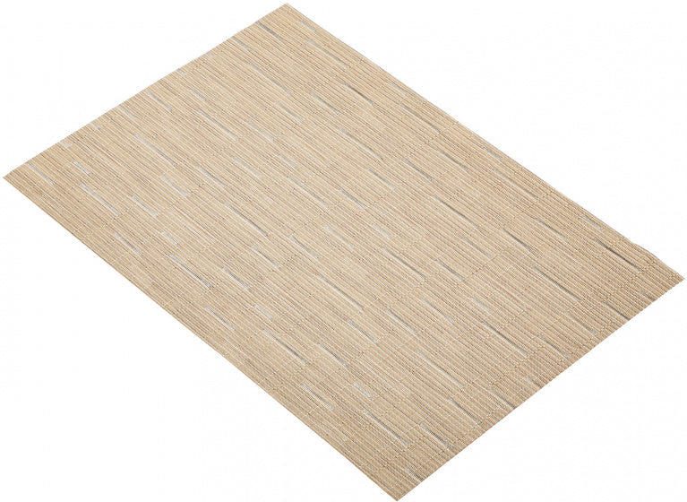 set de table Mix 30 x 45 cm PVC polyester beige