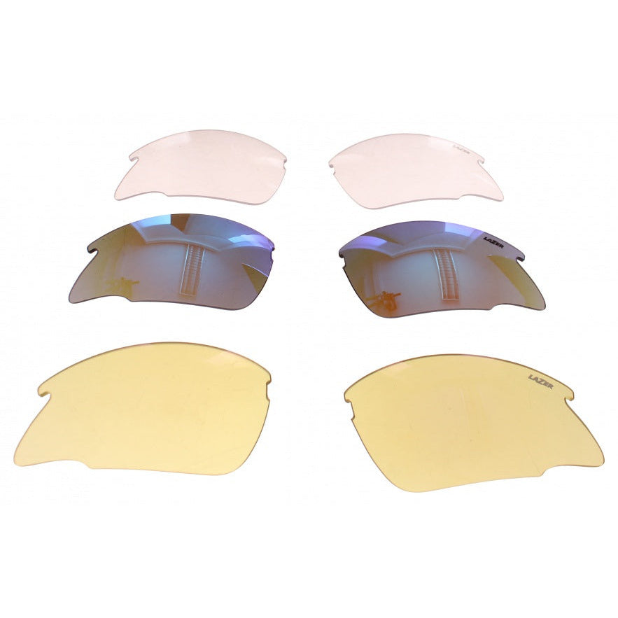 set de verres Argon Race ARR bleu jaune transparent