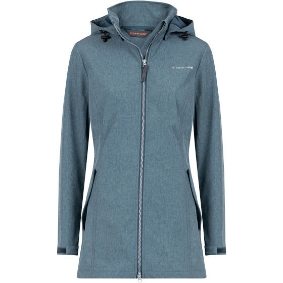 Life line Harper softshell parka dames blauwgrijs maat 42