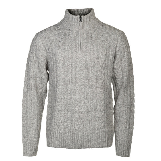 Life line Marcel sweater knit half zip heren lichtgrijs maat 3XL