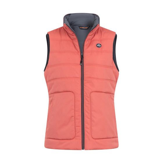 Tully Fake Down bodywarmer dames rood maat S