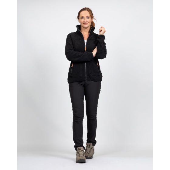 Life line Wendy fleecevest dames zwart maat XXL