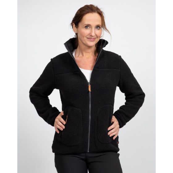 Life line Wendy fleecevest dames zwart maat 4XL