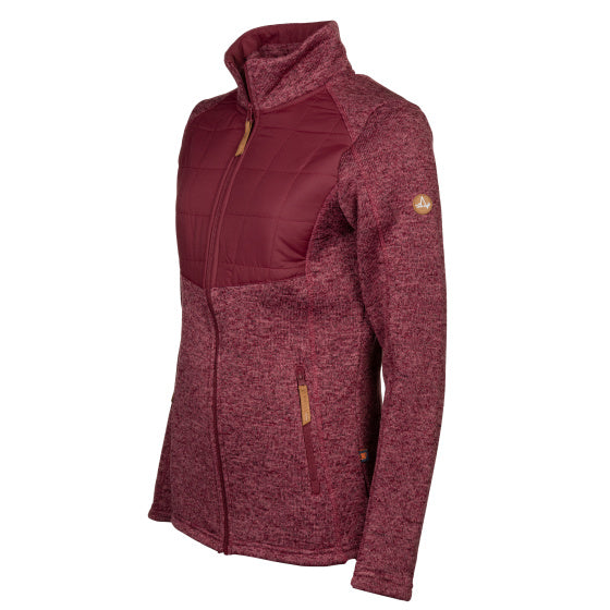 Life line Willemijn fleecevest dames bordeaux maat S