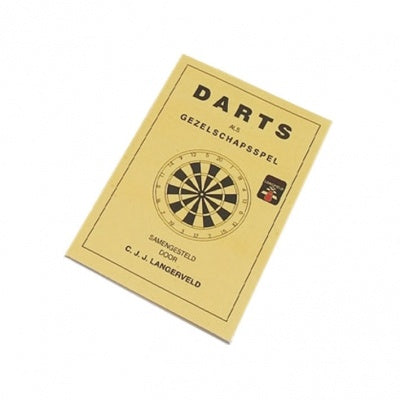 Scoreboard voor darts met spelregelboekje 45x 30 cm