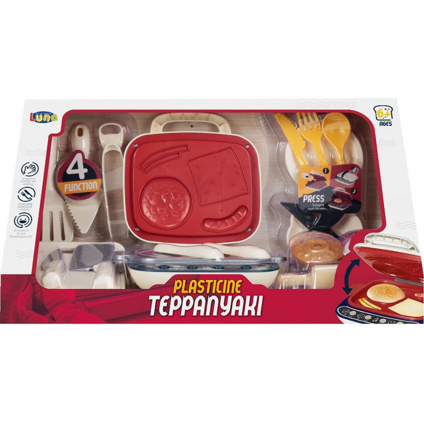 teppanyaki speelset junior 20-delig wit rood