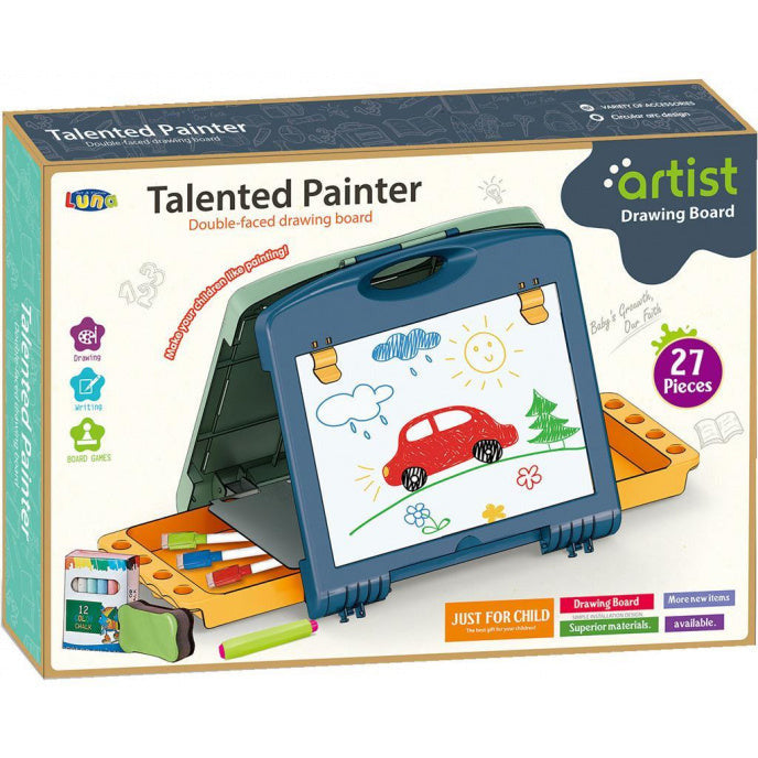 tekenbord junior 40-delig blauw groen