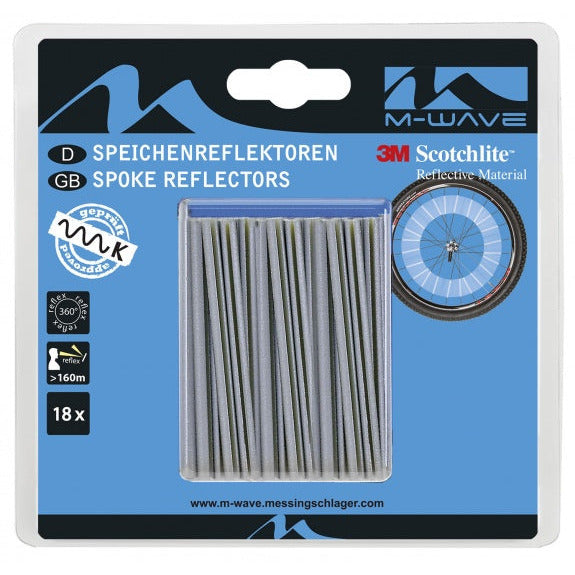 M-Wave Scotchlite Spaakreflectoren 18 Stuks