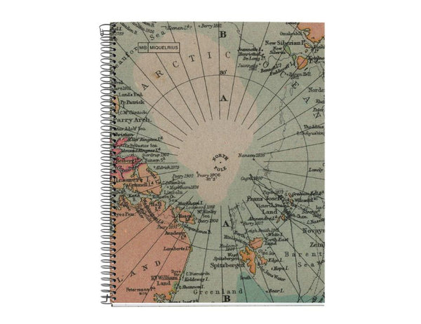 Miquelrius Notitieboek Landkaart A4 Gelinieerd 80 blz