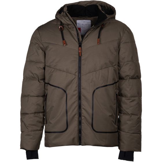 Marck II gewatteerde winterjas heren grijsbruin maat 3XL