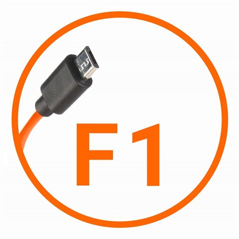 Câble de connexion pour appareil photo Miops Fujifilm F1 Orange