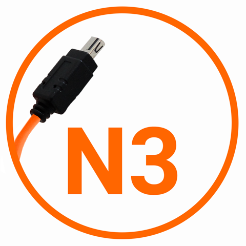 Câble de connexion pour appareil photo Miops Nikon N3 Orange