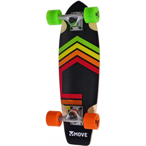 skateboard Cruiser 59 cm bois aluminium noir