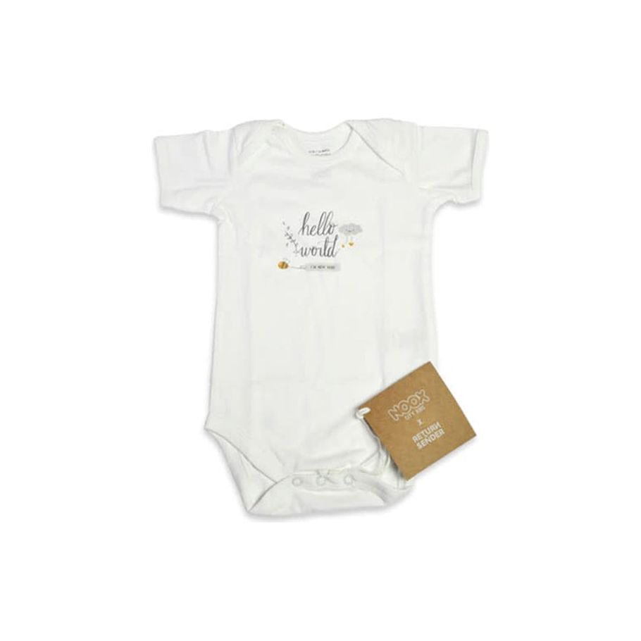 NOOX City Kids Romper Hallo Wereld 100% eerlijk