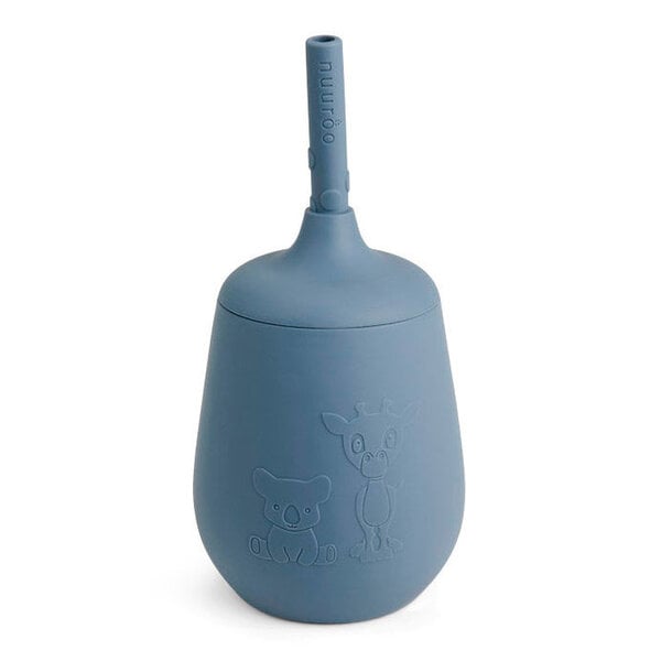 Nuuroo Nuuroo Adita siliconen beker met rietje