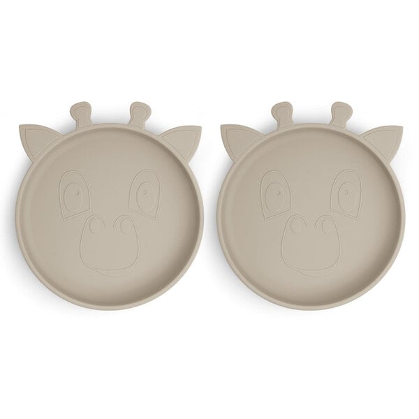 Nuuroo Nuuroo Akila siliconen bord 2-pack Giraf