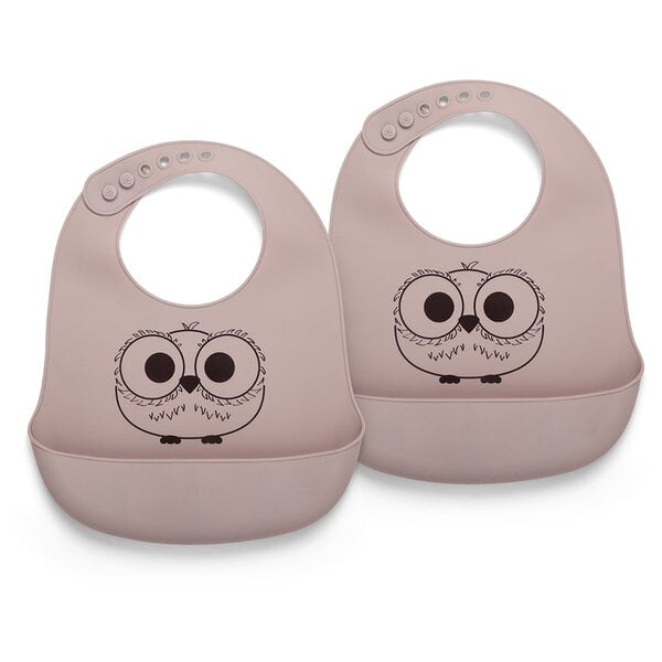 Nuuroo Nuuroo Alfie siliconen korte slabbetje 2-pack met print