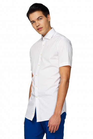 chemise White Knight homme polyester blanc taille 4XL