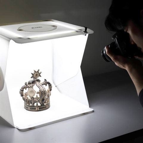 Orangemonkie Tente de Tir LED Foldio2 Plus 38x38x38 Pliable