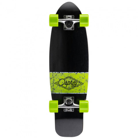 skateboard Overturn Cruiser 70 cm hout aluminium zwart